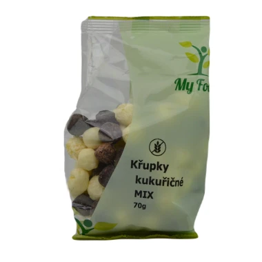 Křupky kukuřičné kulaté mix jogurt - čokoláda 70g