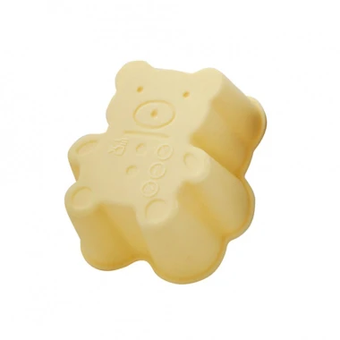 Toro Silikonová forma na muffiny medvídek krémový 3 ks