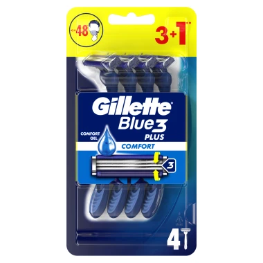 Gillette Blue3 Plus Comfort Jednorázové holicí strojky 3 + 1 ks