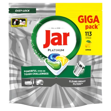 Jar Platinum Lemon Kapsle do myčky nádobí 113 ks