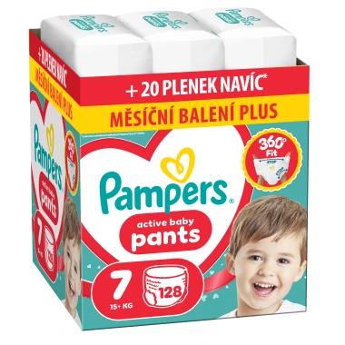 Pampers Active Baby Pants, vel. 7, 128 ks