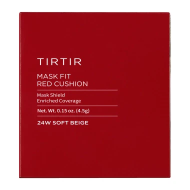 Tirtir Mask Fit Red Cushion 24W Soft Beige Mini kompaktní make-up v houbičce 4,5 g