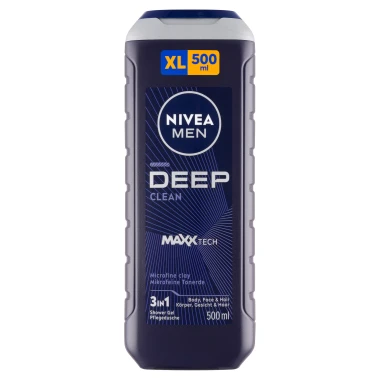 Nivea Men Deep Clean 3 v 1 sprchový gel 500 ml