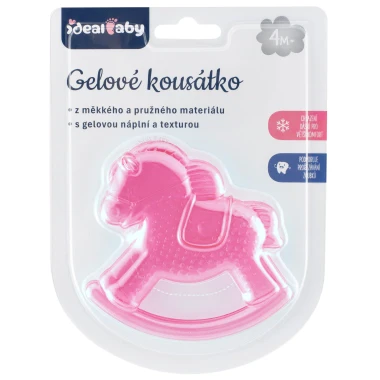 Ideal Baby Gelové kousátko růžové 4m+