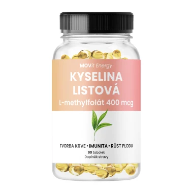 MOVit Kyselina Listová 400 mcg 90 tobolek