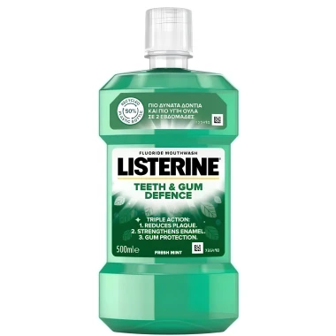 Listerine Teeth & Gum Defence ústní voda 500 ml