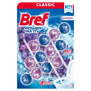 Bref Power Aktiv Lavender Tuhý WC blok 3 x 50 g