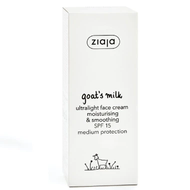 Ziaja Kozí mléko ultra lehký denní krém SPF 15 vyhlazující 50ml