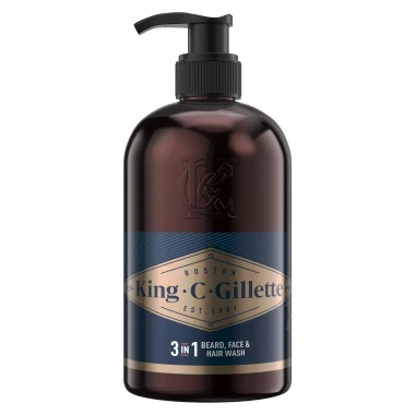 King C. Gillette Mycí Emulze na obličej a vousy 350 ml