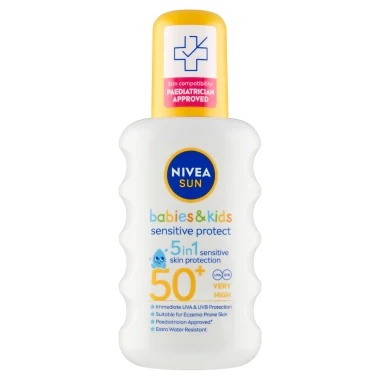 Nivea Sun Sensitive Protect Dětský sprej na opalování OF 50+ 200 ml