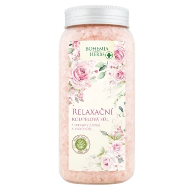 Bohemia Herbs koupelová sůl růže 900 g