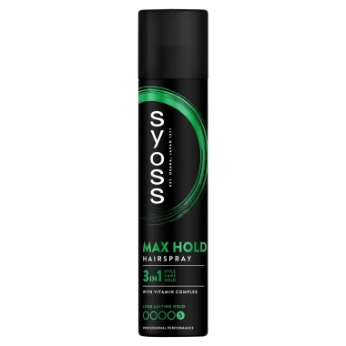 Syoss Max Hold 3v1 lak na vlasy pro fixaci vlasů 300 ml