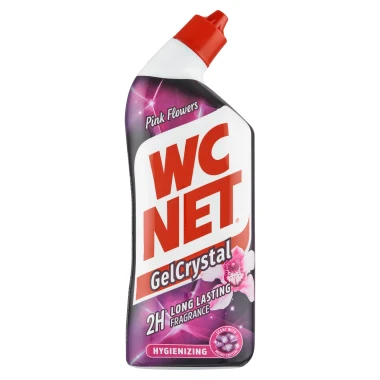 WC Net Gel Crystal Pink Flowers WC čistič 750 ml