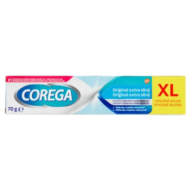 Corega Fixační krém Original XL extra silný pro pevnou fixaci zubní náhrady 70 g
