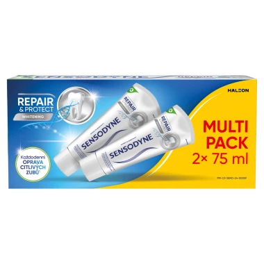 Sensodyne Repair & Protect Whitening zubní pasta s fluoridem 2 x 75 ml