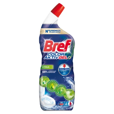 Bref Color Aktiv Gel+ WC čistič proti vodnímu kameni 700 ml