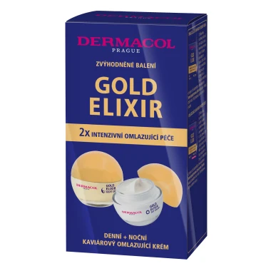 Dermacol Duopack Gold Elixir denní + noční krém