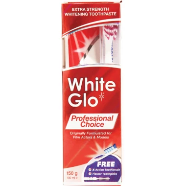 White Glo Profesionální bělicí zubní pasta 150 g
