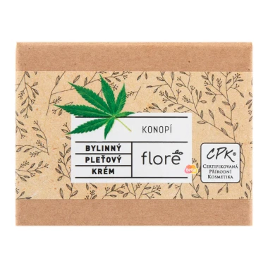 Floré  bylinný pleťový krém konopí 50 ml