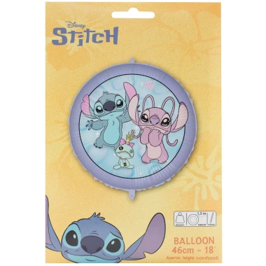 Decorata party fóliový balón Stitch&Angel 46 cm