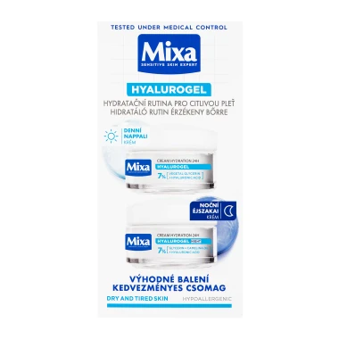 Mixa Hyalurogel denní a noční krém 2 x 50ml