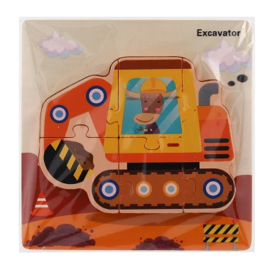 Teddies dřevěná vkládačka dopravní prostředky - mix variant 1 ks