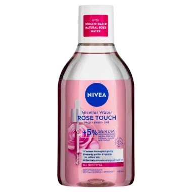 Nivea Rose Touch Dvoufázová čisticí micelární voda 400ml