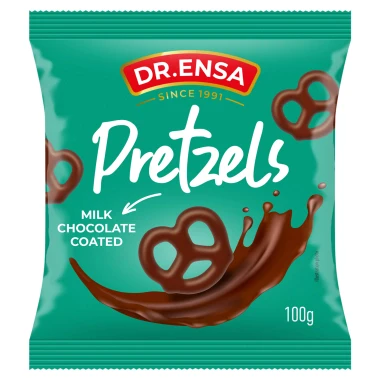 Dr. Ensa slaný preclík v mléčné čokoládě 100 g