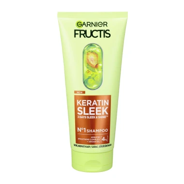 Garnier Fructis Keratin Sleek Šampon na vlasy 200 ml