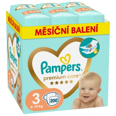 Pampers Premium Care, vel. 3, 200 ks