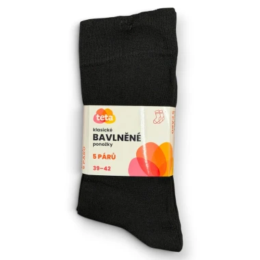 TETA bavlněné ponožky 39-42, 5 párů