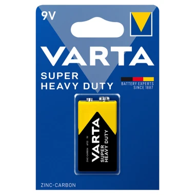 VARTA Super Heavy Duty 9V zinko-uhlíková baterie 1 ks