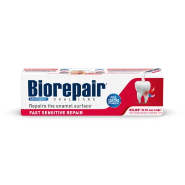 Biorepair Fast Sensitive Repair Zubní pasta 75 ml
