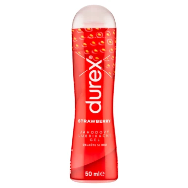 Durex Strawberry Jahodový lubrikační gel 50 ml