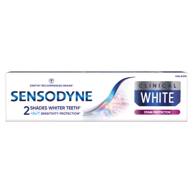 Sensodyne Clinical White Stain Protector zubní pasta s fluoridem 75 ml