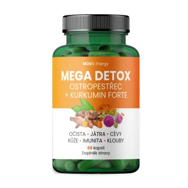 MOVit Mega Detox Ostropestřec 60 kapslí