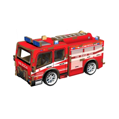 3D puzzle dřevěné - Hasičské auto 12 cm