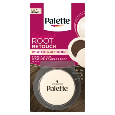 Palette Compact Root Retouch víceúčelový kompaktní pudr Světle hnědý 3g