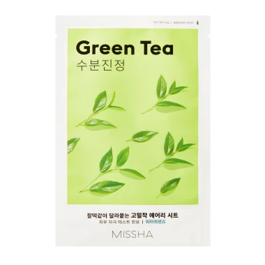 MISSHA Airy Fit Green Tea Pleťová maska 1 ks