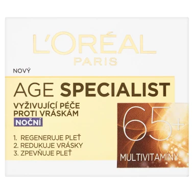 L'Oréal Paris Age Specialist 65+ vyživující péče proti vráskám noční 50 ml