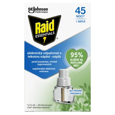 Raid® Essentials™ Náhradní náplň do elektrického odpařovače 45 nocí 27 ml