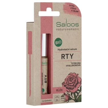 Saloos BIO hydratační sérum na rty růže 7 ml