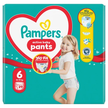 Pampers Active Baby Pants, vel. 6, 29 ks