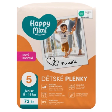 Happy Mimi Dětské plenky JUMBO 5 Junior, 72 ks