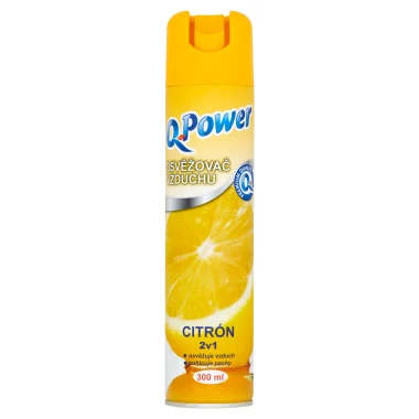 Q-Power Osvěžovač vzduchu citrón 2v1 300 ml