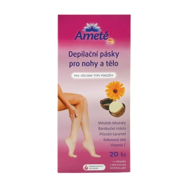 Ameté Depilační pásky pro nohy a tělo 20ks