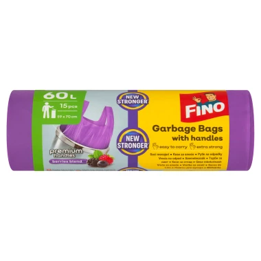 Fino Premium Handles Berries Blend pytle na odpadky 60l 15 ks