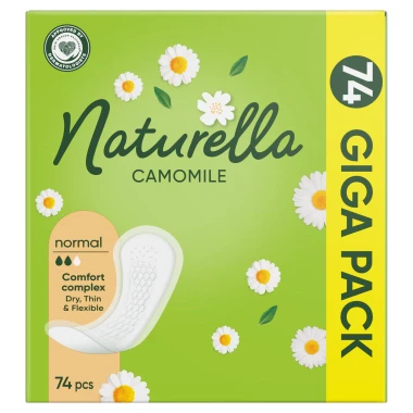 Naturella Intimky Normal s vůní heřmánku 74 ks