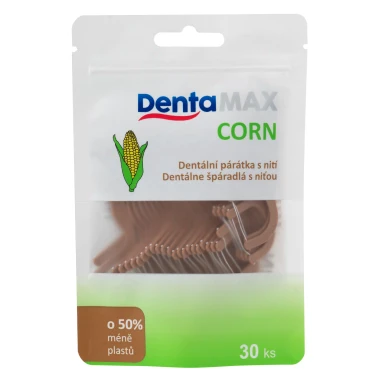 Dentamax Corn Dentální párátka s nití 30 ks