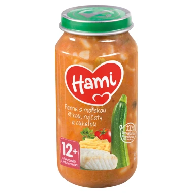 Hami Penne s mořskou štikou, rajčaty a cuketou 12+ 250 g